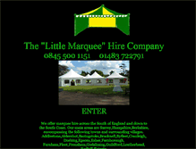 Tablet Screenshot of littlemarquee.co.uk